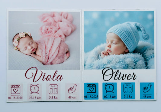 First Milestones – Customizable Magnet Card
