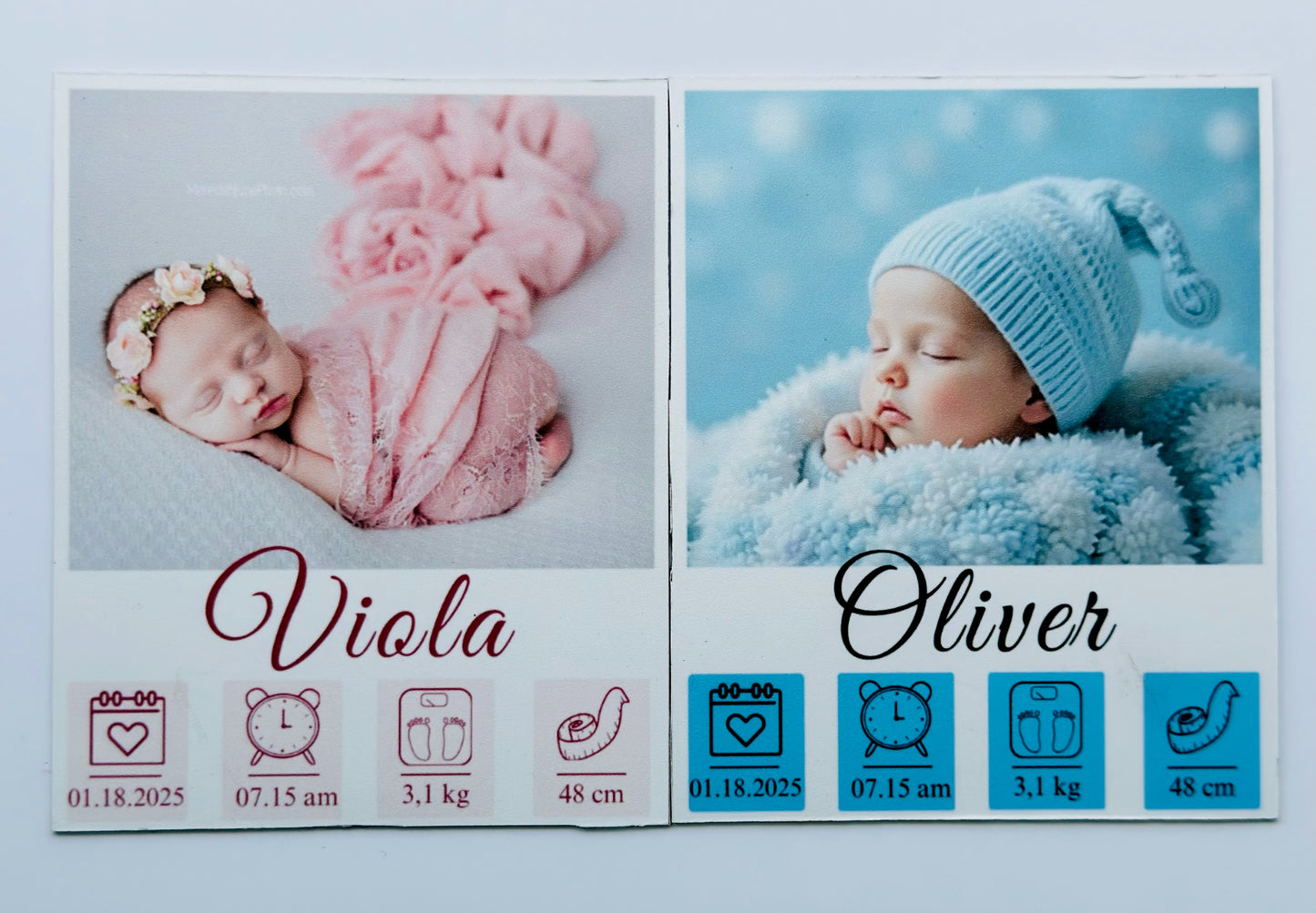 First Milestones – Customizable Magnet Card