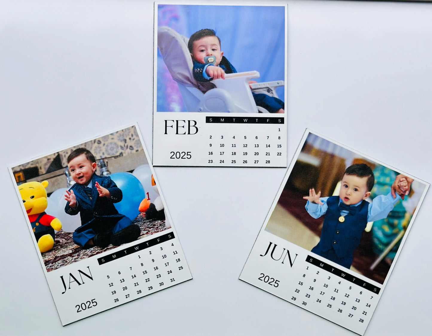 Custom Magnetic Calendar with Personalized Photos